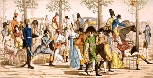 Passeggiata a Longchamps, 1802 da French School