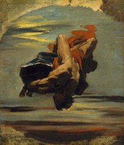 Prometeo che cade dalla roccia