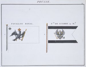 Bandiere prussiane, da un libro francese delle bandiere, c.1819 da French School