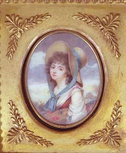 Pulcherie de Valence che porta un fascio di grano con papaveri e fiordalisi, c. 1783 da French School