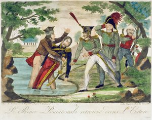 Recupero del Principe Joseph Poniatowski (1763-1813) dal fiume Elstera, 1813