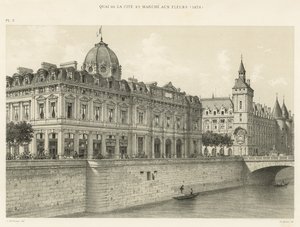 Quai de la Cité e Marché aux Fleurs, 1876