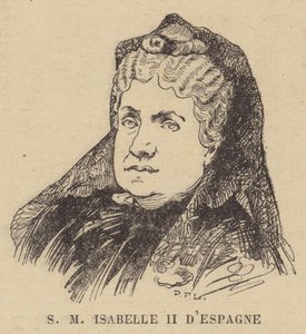 Regina Isabella II di Spagna da French School