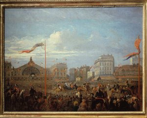 La Regina Vittoria (1819-1901) arriva alla Gare de l
