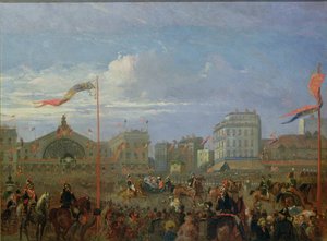 La Regina Vittoria (1819-1901) arriva alla Gare de l