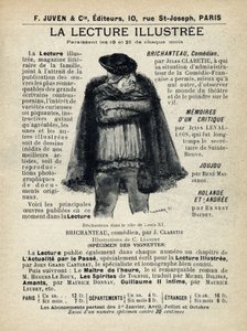Lettura illustrata. Pubblicazione in “Tales de Pantruche et d
