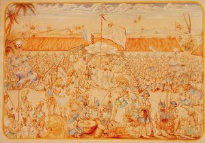 Ricevimento dato dal Re del Dahomey per gli inviati francesi da French School