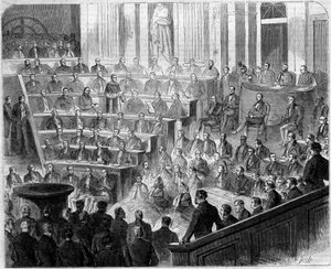 Ricevimento di Henri Lacordaire (1802-1861), sacerdote e domenicano francese, all