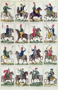 Unità regionali di cavalleria russa, c.1812-14 da French School