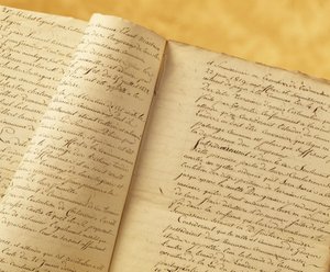 Registro di una città francese. XVIII secolo da French School