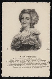 Regina Maria Antonietta (litografia) da French School