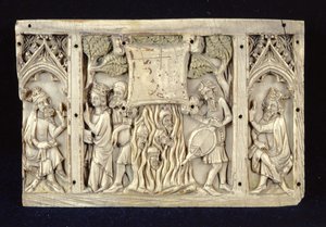 Rilievo che raffigura scene della vita di Santa Caterina d