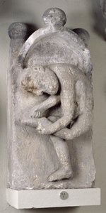 Rilievo che raffigura un uomo che rimuove una spina dal piede