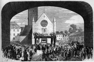 Architettura religiosa: vista della chiesa di Saint Anne d