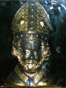 Reliquiario della testa di San Policarpo da French School