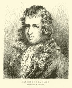 Rene-Robert Cavalier de La Salle, esploratore francese da French School