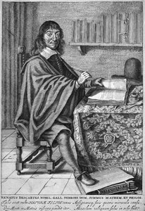 René Descartes (incisione) da French School