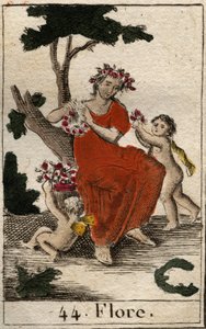 Rappresentazione di Flora, dea dei fiori. Da 