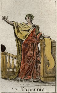 Rappresentazione di Polimnia, Musa dell