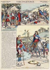 Rappresentazione di Vercingetorige (ca. 80-ca. 46 a.C.) guerriero e capo gallico della tribù degli Arverni scelto dal suo popolo per guidare la guerra contro i Romani da French School