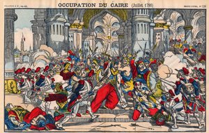Rappresentazione della rivolta degli abitanti del Cairo contro l