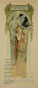 Riproduzione di un poster pubblicitario dell