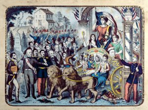 Allegoria repubblicana che celebra la Costituzione francese del 1876 da French School