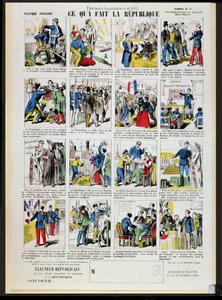 Propaganda repubblicana a sostegno della fondazione della Terza Repubblica, c.1881