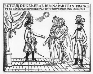 Ritorno del Generale Bonaparte in Francia (incisione) da French School