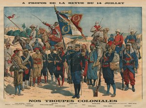 Rassegna del 14 luglio, le nostre truppe coloniali, illustrazione da 