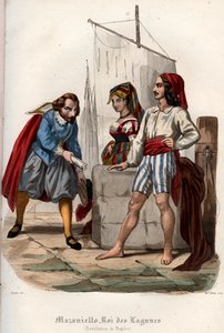 Rivolta contro il dominio degli Asburgo di Spagna a Napoli nel 1647 da French School