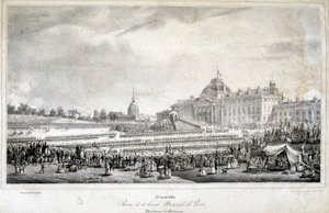 Rivista della guardia nazionale di Parigi il 29/4/1830 da French School