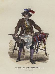 Venditore di nastri, 1774 da French School