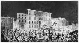 Rivolta a Lione, 27 novembre 1768 da French School