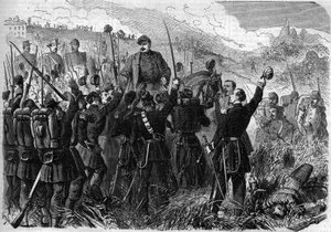 Risorgimento - Battaglia di Montebello della Battaglia (Italia), 21 maggio 1859: il generale francese Elie Frederic Forey (1804 - 1872), comandante dell
