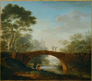 Paesaggio fluviale ... (pittura su tela)