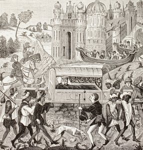 Roberto I, Duca di Normandia, portato in lettiga da Negri, da 