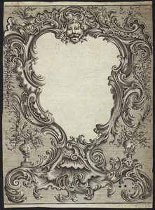 Design rococò per una cornice da French School