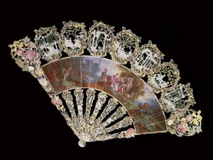 Ventaglio rococò, 1730 da French School