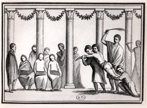 Educazione romana, da un affresco