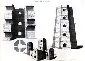Faro romano e chiesa di St. Mary-in-Castro a Dover, Kent, Inghilterra da French School