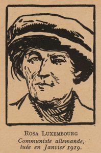 Rosa Luxemburg, rivoluzionaria comunista tedesca uccisa dai Freikorps dopo l