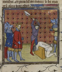 I capi della rivolta della Jacquerie contro la nobiltà francese decapitati per ordine del re di Navarra, dalle 