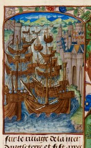 La flotta francese attaccata a Sluys, da 