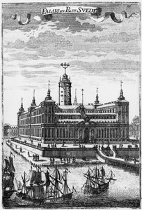 Palazzo Reale di Stoccolma, illustrazione da Description de l
