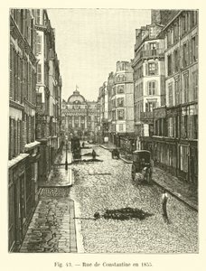 Rue de Constantine nel 1855 da French School