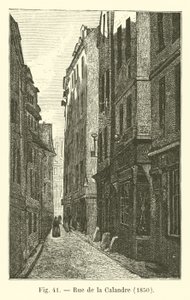 Rue de la Calandre, 1850 da French School
