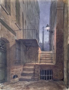 Rue de la Vieille Lanterne, dove Gérard de Nerval (1808-55) si impiccò, 25 gennaio 1855 da French School