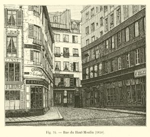 Rue du Haut-Moulin, 1850 da French School