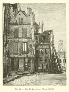 Rue du Marche-aux-Fleurs, 1859 da French School